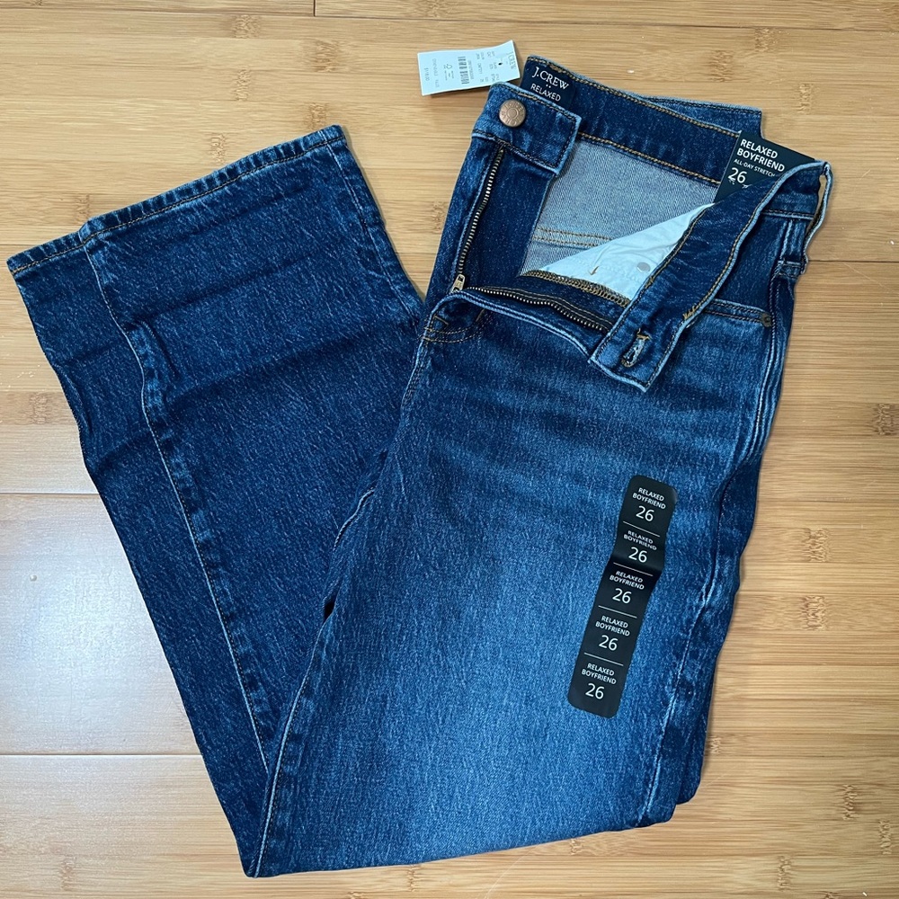 Relaxed Boyfriend Jean, Jcrew Factory, size 26, NWT